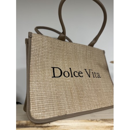 Sac en raphia et cuir – Sac femme bohème chic & tendance