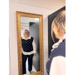 Chemise Style plus col victorien bleu clair ou bleu marine | Melle Jeanne