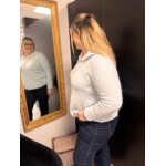 Gilet style plus inapril 1986 col montant bleu ou blanc | Melle Jeanne