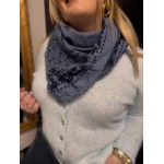 Gilet style plus inapril 1986 col montant bleu ou blanc | Melle Jeanne
