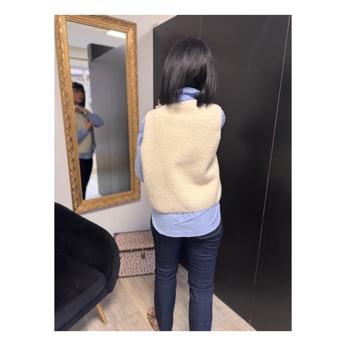 Gilet de berger réversible à carreaux – Tailles S à L | Melle Jeanne Arras