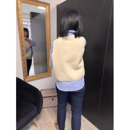 Gilet de berger réversible à carreaux – Tailles S à L | Melle Jeanne Arras