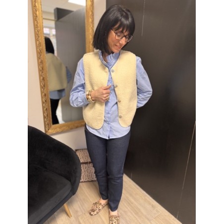 Gilet de berger réversible à carreaux – Tailles S à L | Melle Jeanne Arras