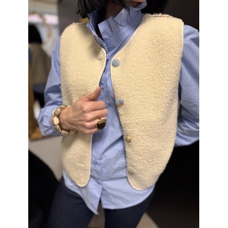 Gilet de berger réversible à carreaux – Tailles S à L | Melle Jeanne Arras