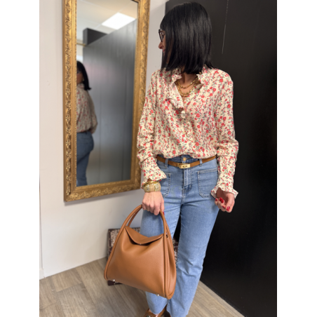 Jean beige/jaune/brut femme à poches devant – Tendance | Melle Jeanne