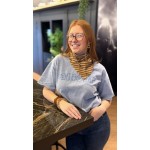 Tee-shirt Amour bleu, rose ou écru – Casual chic et féminin