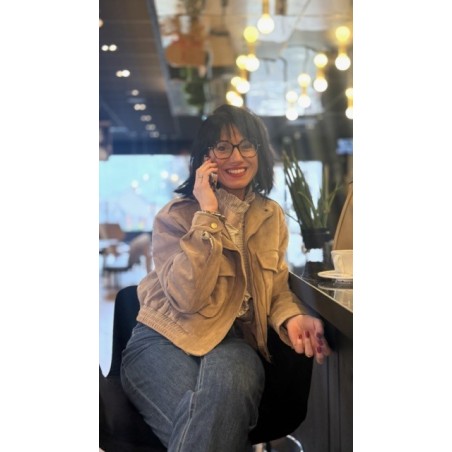 Veste bomber en suédine – Style moderne et douceur