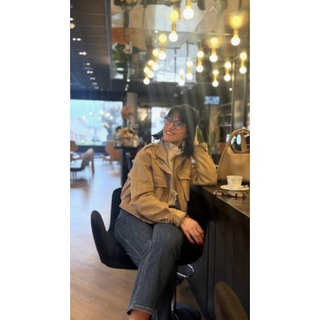 Veste bomber en suédine – Style moderne et douceur