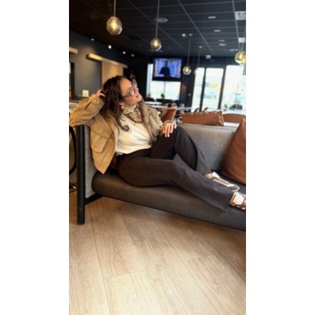 Veste bomber en suédine – Style moderne et douceur