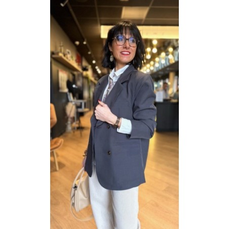 Blazer gris foncé – Élégance et polyvalence
