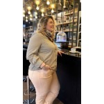 Chemise à carreaux kaki style plus – Casual et moderne