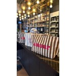 Sac cabas rayé message – Amour ou Soleil – Grand format été