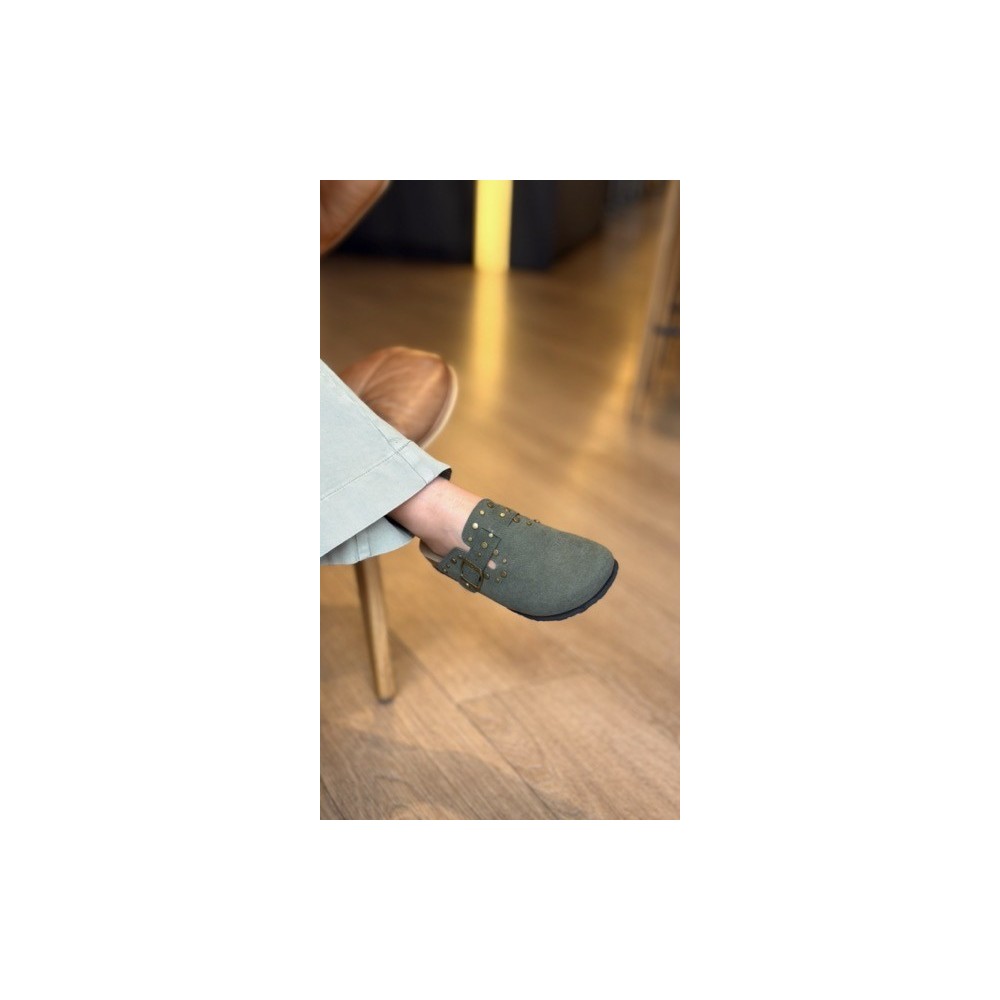 Sabots kaki femme | Style casual chic confortable