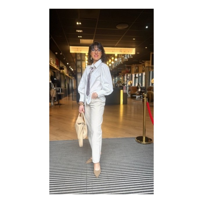 Jean barrel gris / noir – Jean femme tendance | Boutique Melle Jeanne