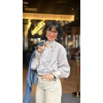 Jean barrel gris / noir – Jean femme tendance | Boutique Melle Jeanne