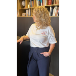 Tee-shirt blanc cœur rouge “Girl Power” – Tendance et affirmé