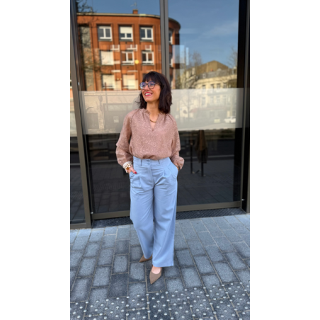 Pantalon fluide beige – Élégance naturelle et confort