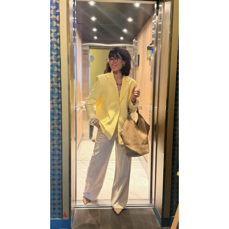 Pantalon fluide beige – Élégance naturelle et confort