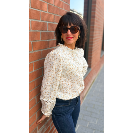 Chemise à fleurs –  Mademoiselle Jeanne