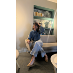 Chemise effet jean – Élégance casual avec cravate