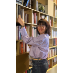 Chemise rayée bleu et rouge – “Paris mon amour”