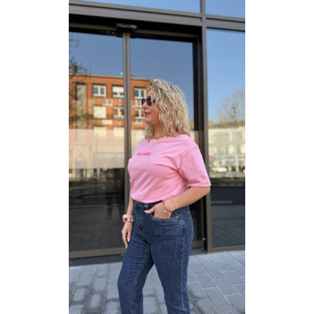 Tee-shirt Iconic – Blanc, Rose ou Orange