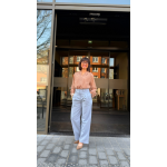 Blouse en dentelle beige – Élégance chic et intemporelle