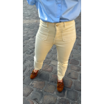 Jean beige/jaune/brut femme à poches devant – Tendance | Melle Jeanne