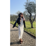 Robe longue fleurie femme – Détail noué taille | Melle Jeanne